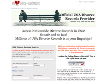 Tablet Screenshot of divorce-records.us
